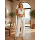 thumbnail image 2 of Pantalón Mezclilla Mujer Wide Leg Tiro Alto Corte Amplio Denim Jeans Moda, 2 of 5