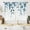Blue Leaves, variant on Eucalyptus Leaves Kitchen Window Curtains 2 Panels 27.5W x 39H Rod Pocket Plant Rustic Farmhouse Wooden Wood Blue Botanical Country Small Short Door Decor Laundry Drapery Treatment