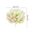 thumbnail image 2 of Uxcell Artificial Succulent Plants Unpotted Fake Succulents Simulation Plants White, 2 of 5