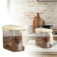 thumbnail image 1 of Large Capacity Clear Airtight Kitchen Canisters For Dry Food Storage With Secure Locking Lids Ideal Pantry Organization Containers, 1 of 7