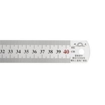 Uxcell Stainless Steel Ruler 16"x1/28"x1-1/7" Straight Edge Measuring Tools for Woodworking Painting Craft