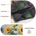thumbnail image 6 of Sunflower Round Area Rug 3.3Ft Washable Circle Rugs for Dining Room Table, Modern Oil Painting Summer Botanical Floral Non-Slip Carpet Floor Mats Indoor Outdoor Carpet Runner Aesthetic Home Decor, 6 of 8