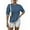 Navy Blue, variant on Womens Summer Short Sleeve Knit Tops Puff Solid Color Pullover Sweater Casual Crew Neck Blouses Tops