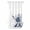 White Dark Blue, variant on No Hook Shower Curtains with Snap-in Liner Set, Blue Forests Tree Waterproof Hotel Style Bathroom Shower Curtain, Pine Maple Trees Nature Pure Color Breathable Mesh Top Window Bath Curtains 36''x72''