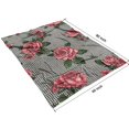 thumbnail image 4 of Pioneer Flower Floral Print Pattern Blanket,Comfortable Soft Lamb Wool Throw Blanket,All Season,Warm Lightweight Blankets for Sofa Bed Couch Living Room Chair,60"x80", 4 of 4