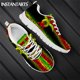 thumbnail image 1 of Zapatillas planas para hombre, con estampado tribal polinesio de tortuga, informales, con cordones, transpirables, para caminar, 1 of 6