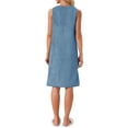 thumbnail image 3 of Inspire Chic Bata de baño para mujer, toalla de ducha, con tirantes, sin mangas, con botones y bolsillos, spa, M, azul, 3 of 6