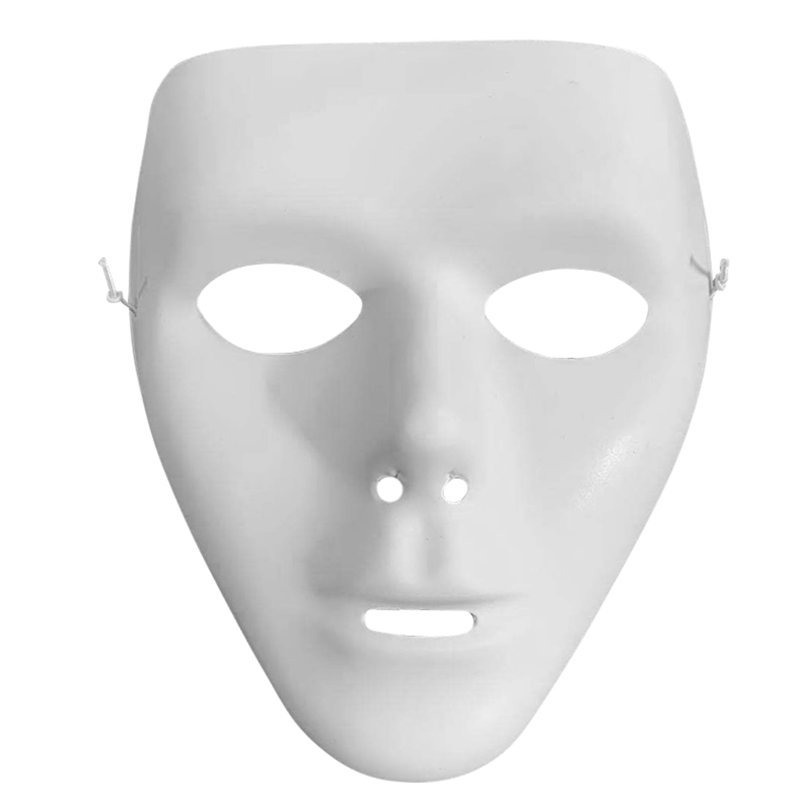 Benign begå bølge DIY White Mask Paper Full Face Opera Masquerade Mask Plain Mask Halloween  Mask Mardi Gras Mask - Walmart.com