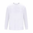 thumbnail image 5 of CYiJun Mens Long Sleeve T Shirts Casual Waffle Weave Crew Neck Basic Tee Fall Soft Classic Fit T-Shirts,White S, 5 of 6