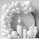 thumbnail image 1 of Juego de globos de cumpleaños de cromo plateado - 118pk - Decoraciones para despedida de soltera, despedida de soltera, fiesta de cumpleaños, pastel Baby Shower, compromiso TUNC Sencillez, 1 of 5