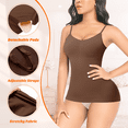 thumbnail image 4 of Women's Shapewear Cami Tummy Control Compression Tank Tops Adjustable Straps Body Shaper Camisoles, 4 of 7