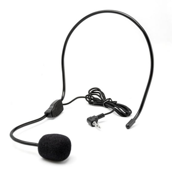 Teaching Stage Speaker Interview Speech Video Recording Flexible Head-mounted Volume Amplifier Headset Microphone Speech Headset Mic Wired Microphone Portable