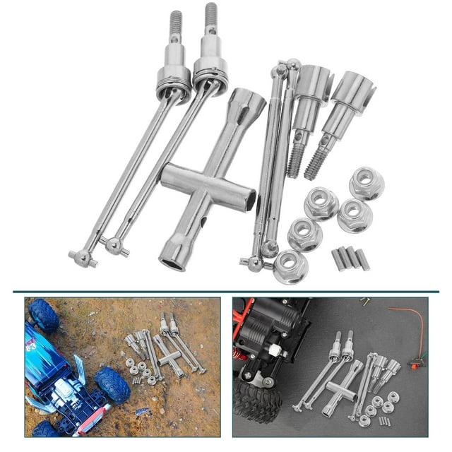 Minkissy Pièces de Rechange Arbre de Transmission Métal Argenté 1 Ensemble pour Terrains Difficiles