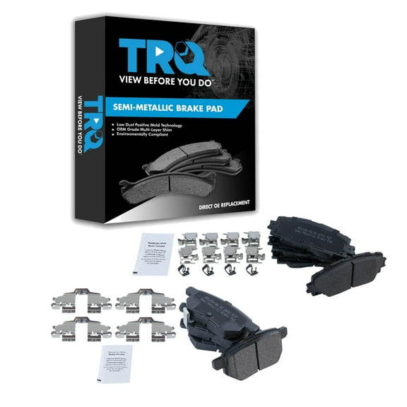 TRQ Direct Fit Brake Pads BFA20437 Fits Select 2011-2017 Lexus CT200h , 2020-2021 Toyota Prius , 2019-2021 Toyota Prius AWD-e , 2012-2013 Toyota Prius Plug-In