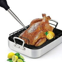 ifundom Black Kitchen Seasoning Injector Set with Stainless Steel BBQ Sauce Syringe and Basting Brush for Grilling