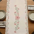 thumbnail image 5 of Table Runners 70 Inches Long Dress Scarves, Spring Pink Floral Farmhouse Coffee/Dining/Kitchen Table Decor, Holiday Table Runner, Vintage Farmhouse Flowers Art 13x70 Inch, 5 of 9