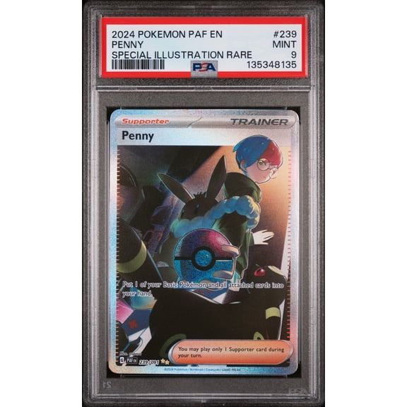 2024 Pokemon Paldean Fates Special Illustration Rare Penny #239 PSA 9
