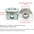 thumbnail image 3 of 4PCS V3307 Piston+Piston Rings With V3307 Full Gasket Kit 16 Valves For Kubota V3307 V3307-DI V3307-DI-T Engine KX080-3 KX080-4 M6040 M6060 M7060 For Bobcat S630 S650 T630 T650 STD, 3 of 9
