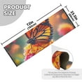 thumbnail image 3 of Butterfly on Lantana Flower Runner Area Rug 2x6 Soft Non-Slip Washable Bedside Carpet for Hallway Bedroom Living Room Home Decor, 3 of 8