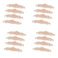 thumbnail image 1 of 16Pcs 20 x 5cm Rubber Wood Carved Long Onlay Applique Unpainted Rose Flower Door Home Decor European Style, 1 of 5