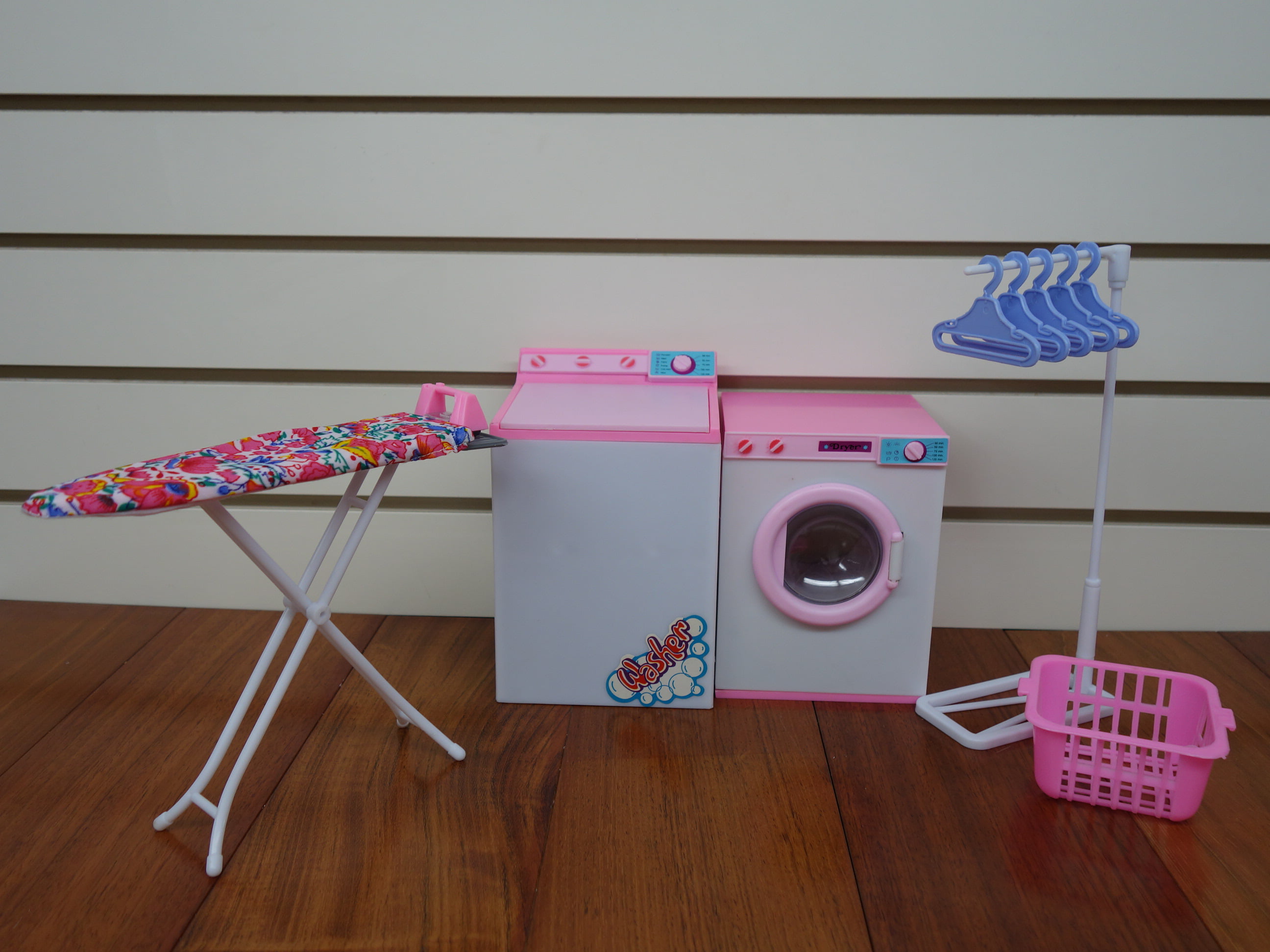 GLORIA DOLLHOUSE FURNITURE LAUNDRY CENTER W/ WASHER & DRYER Play set FOR Dolls 