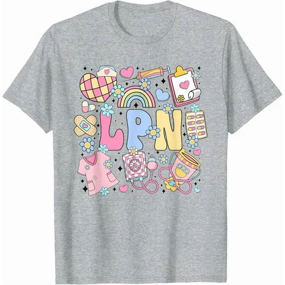 DOVU Lpn Nurse Stuff Retro Licensed Practical Nurse Nursing T-Shirt Unisex S-5XL Hot Trending Shirt, Vintage Birthday Gift