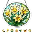 thumbnail image 2 of CaiYueKe Acrylic Puzzle Pendant Sunshade Window Hanging Plate Decorative Home Decor Stained Glass Style Window Art for Privacy Sun Protection Indoor Outdoor Window Decor Modern Hanging Ornament, 2 of 9