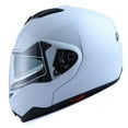 thumbnail image 2 of 1Storm Motorcycle Street Bike Modular/Flip up Dual Visor/Sun Shield Full Face Helmet HG339 Glossy White, 2 of 7