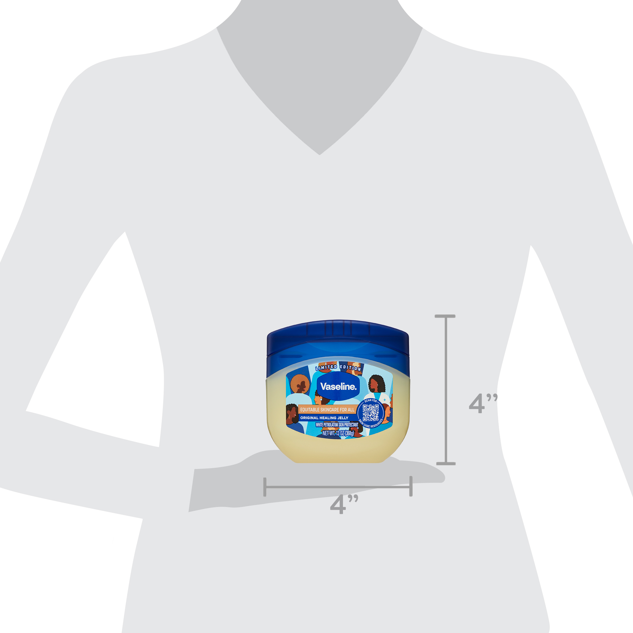 Vaseline Original Healing Moisturizing Petroleum Jelly for Dry Skin, 13 oz (2 Count) - image 4 of 7