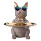 thumbnail image 2 of Estatua de resina Sunnimix Bulldog titular de llaves caramelo, 2 of 8