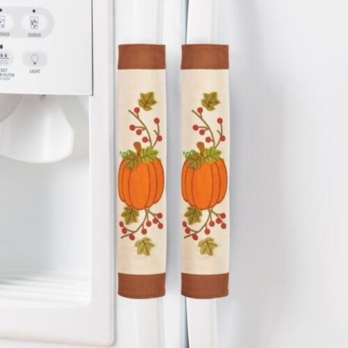 3Piece Seasonal Pumpkin Appliance Handle Covers