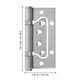 thumbnail image 4 of 2 unids bisagras de acero inoxidable mejora de la casa bisagra de la puerta de la puerta de madera, 4 of 4