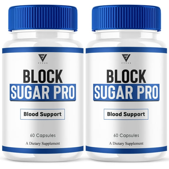 (2 Pack) Block Sugar Pro Advanced Blood Support Capsules, BlockSugar Pro Overall Health Multivitamin Pills (120 Capsules)