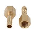 thumbnail image 5 of 6mm Hose ID x 1/8" NPT Female Pipe Car Brass Hose Tail Barb Fitting Connector for Joiner Air Water Fuel Pipe - 5pcs, 5 of 6