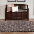 thumbnail image 3 of Linon Home Decor Trio Area Rug Collection, Rust and Green, 5' x 7', 3 of 5