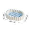 thumbnail image 3 of Jabonera con bandeja de drenaje | Soporte para jabón con ranuras | Evita la acumulación de agua y que el jabón se empape | Organizador de encimera para baño, 3 of 6