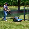 thumbnail image 3 of SENIX 22" 160cc Gas Brush Cutter,Weed Eater,Lawn Mower,Field Trimmer, 4-Cycle, 0.155" Heavy-Duty Line, 14" All-Terrain High Wheels, 5-Position Adjustable,Steel Deck, 3 of 8