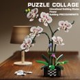 thumbnail image 4 of Honchoes Orchid Flower Building Set Compatible with Lego Botanical Home Decor for Adults Women 736 Pcs, 4 of 6