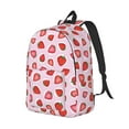 thumbnail image 2 of Balery Hand Drawn Strawberry Vintage Canvas Backpack for Men and Women - Large Capacity, Durable Travel Laptop Bag for School, Work, Hiking, and Outdoor Activities, 2 of 7