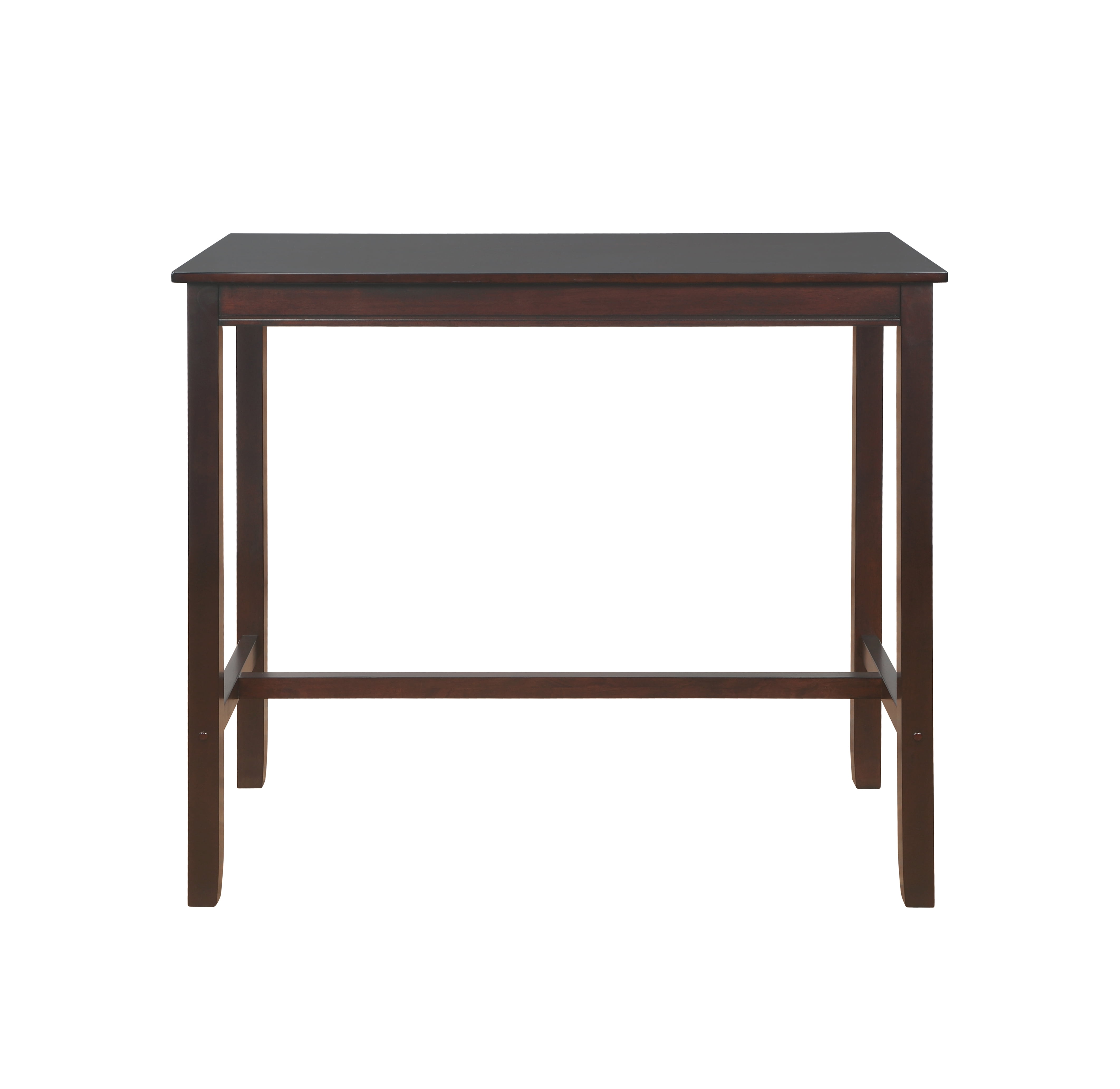Linon Claridge Wood Bar Height Pub Table, 42" Tall, Walnut Finish