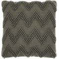 thumbnail image 1 of homeroots Décoration Intérieure 386015 Coussin à Chevrons Gris Foncé, 1 of 1
