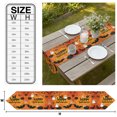 thumbnail image 3 of Halloween Table Runner Linen Burlap Table Runner 70 Inches Long Spooky Autumn Orange Cat Pumpkins Dresser Scarves for Kitchen Island Coffee Dining Room Party Wedding Banquet Holiday 13"x70", 3 of 8