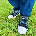 thumbnail image 7 of EUXTERPA Kids Dinosaur Canvas Shoes Boys Casual Walking Sneakers with Hook and Loop Toddler Size 9, 7 of 7