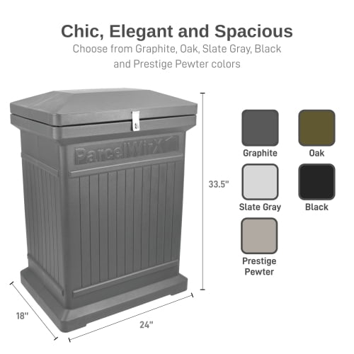 Oak Standard Vertical Architectrual ParcelWirx Delivery Drop Box Oak Standard Vertical Architectrual ParcelWirx Delivery Drop Box