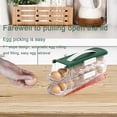 thumbnail image 4 of Vikakiooze Kitchen Storage Refrigerator Side Door Eggs Storage Box, Refrigerator Side Door Slide Dedicated Eggs Rack, Refrigerator Eggs Storage Container, Refrigerator Eggs Tray Container, 4 of 7