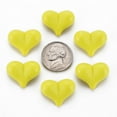 thumbnail image 3 of Opaque Acrylic Beads Heart Yellow 17x22x10mm Hole: 1.4mm about 255pcs/500g DIY, 3 of 6
