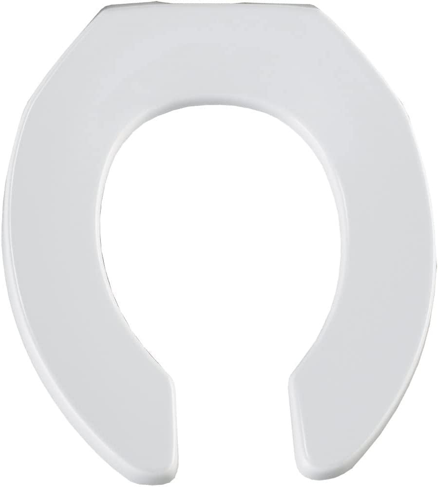 Commercial Plastic Round Toilet Seat Finish White