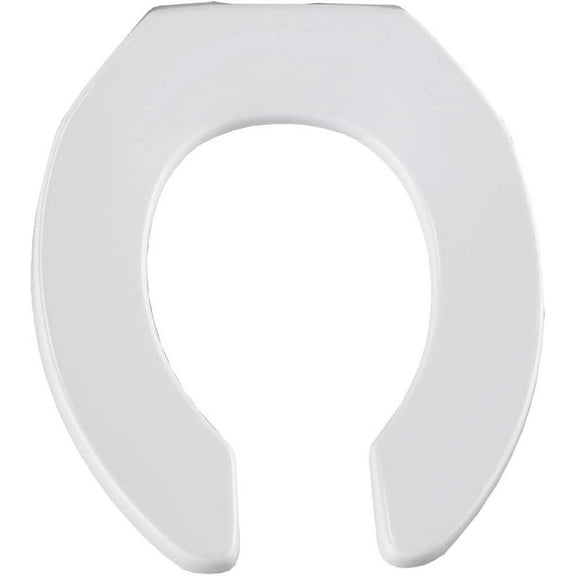 Commercial Plastic Round Toilet Seat Finish: White