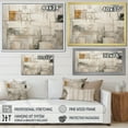 thumbnail image 4 of Designart "Nordic Gold And Beige Elegance V" Scandinavian Floater Framed Wall Decor, 4 of 5