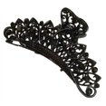 thumbnail image 1 of Clip de garra para el cabello con flores retro negras para mujer, aleación de diamantes de imitación vintage, pinzas para la mandíbula del cabello de gran tamaño, horquilla grande, pasador de pelo ele, 1 of 5